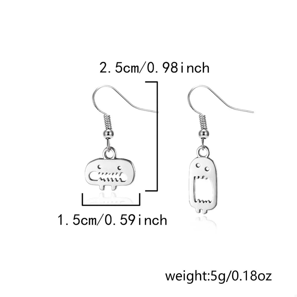 Halloween Asymmetrical Drop Earrings