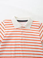 Children's Striped Short Sleeve Polo & Shorts Set