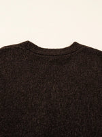 Heart Metal Button V Neck Cardigan Sweater