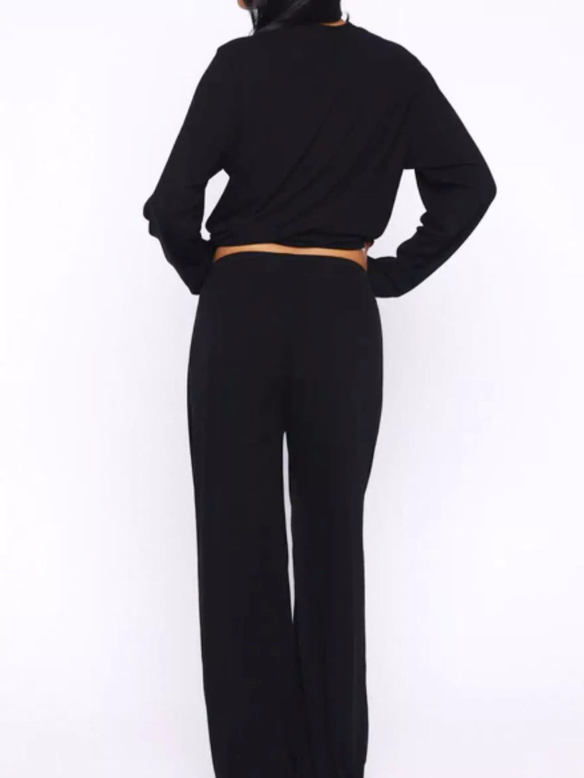 Relaxed Fit Long Sleeve Top and Pants Set