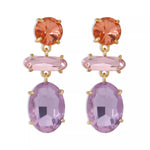 Alloy Geometric Dangle Earrings