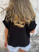 Full Size Round Neck Short Sleeve T-Shirt Plus Size