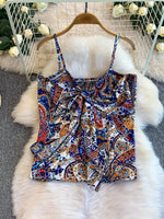 Printed Cami and Wide Leg Pants Set