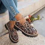 Round Toe Platform Loafers