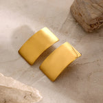 Stainless Steel Rectangle Earring