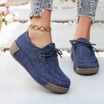 Round ToeLace-Up Sneakers