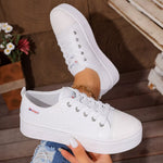 Round Toe Platform Sneakers