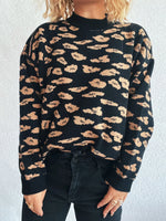 Mock Neck Long Sleeve Sweater