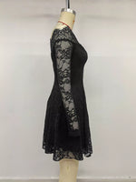 Lace Off Shoulder Mini Dress