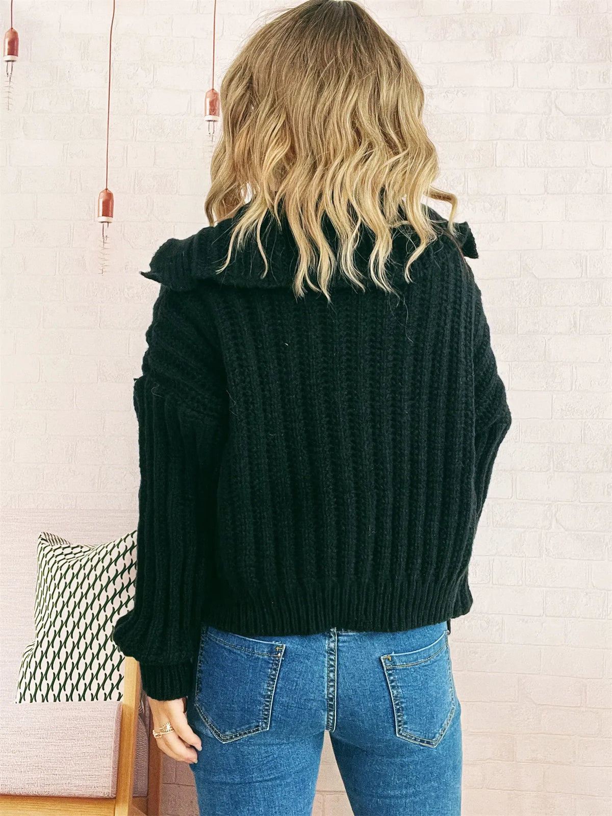 Button Up Long Sleeve Cardigan