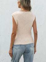 Two-Tone Button Up Cardigan