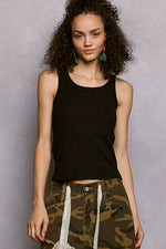 POL Round Neck Ribbed Tank