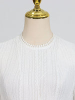 Layered Round Neck Long Sleeve Dress