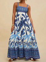 Tropical Print Maxi Cami Dress