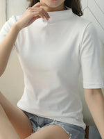 Solid Color Short Sleeve T-Shirt
