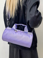 Adjustable Strap Barrel Crossbody Bag