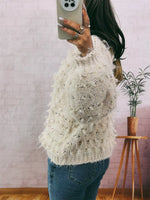 Chunky Round Neck Long Sleeve Sweater