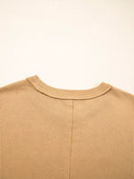 Plaid Floral Heart Stitched Exposed Seam Mineral Wash Sweatshirt