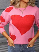 Valentine's Day Heart Crew Neck Sweater