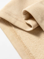 Quarter Zip Striped Patchwork Drop Shoulder Loose Long Sleeve Top