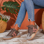 Round Toe Lace Up Sneakers