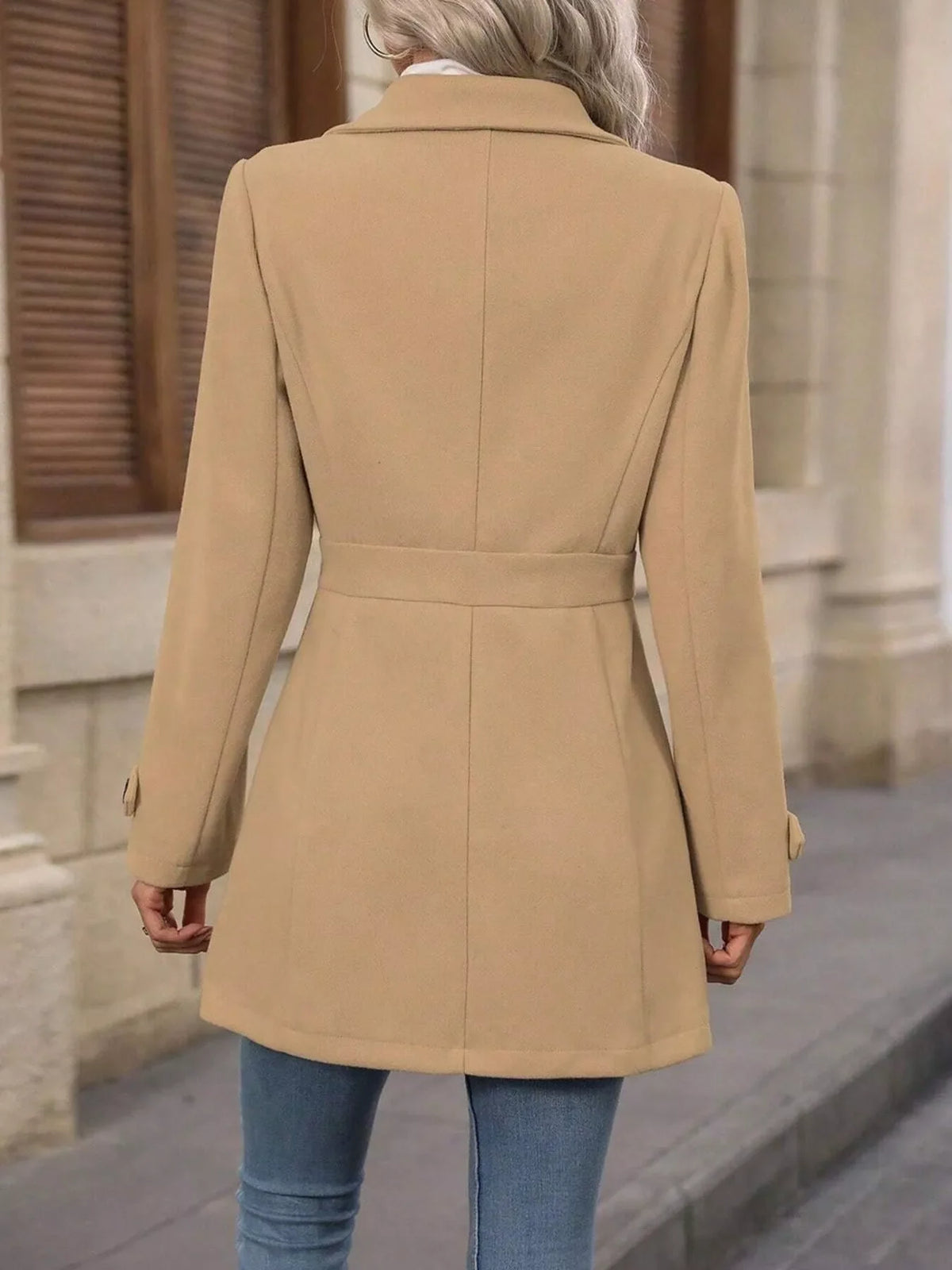 Button Up Long Sleeve Coat