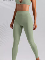 V-Neck Tank and High-Waisted Seamless Pants Active Set