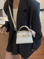 Texture Top Handle Crossbody Bag