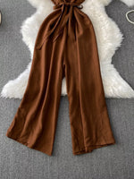 Sleeveless Wide Leg Jumpsuit
