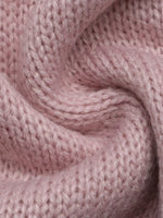 V-Neck Openwork Long Sleeve Sweater