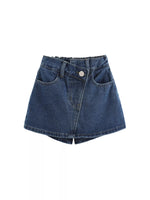 Children's Asymmetrical Denim Skort
