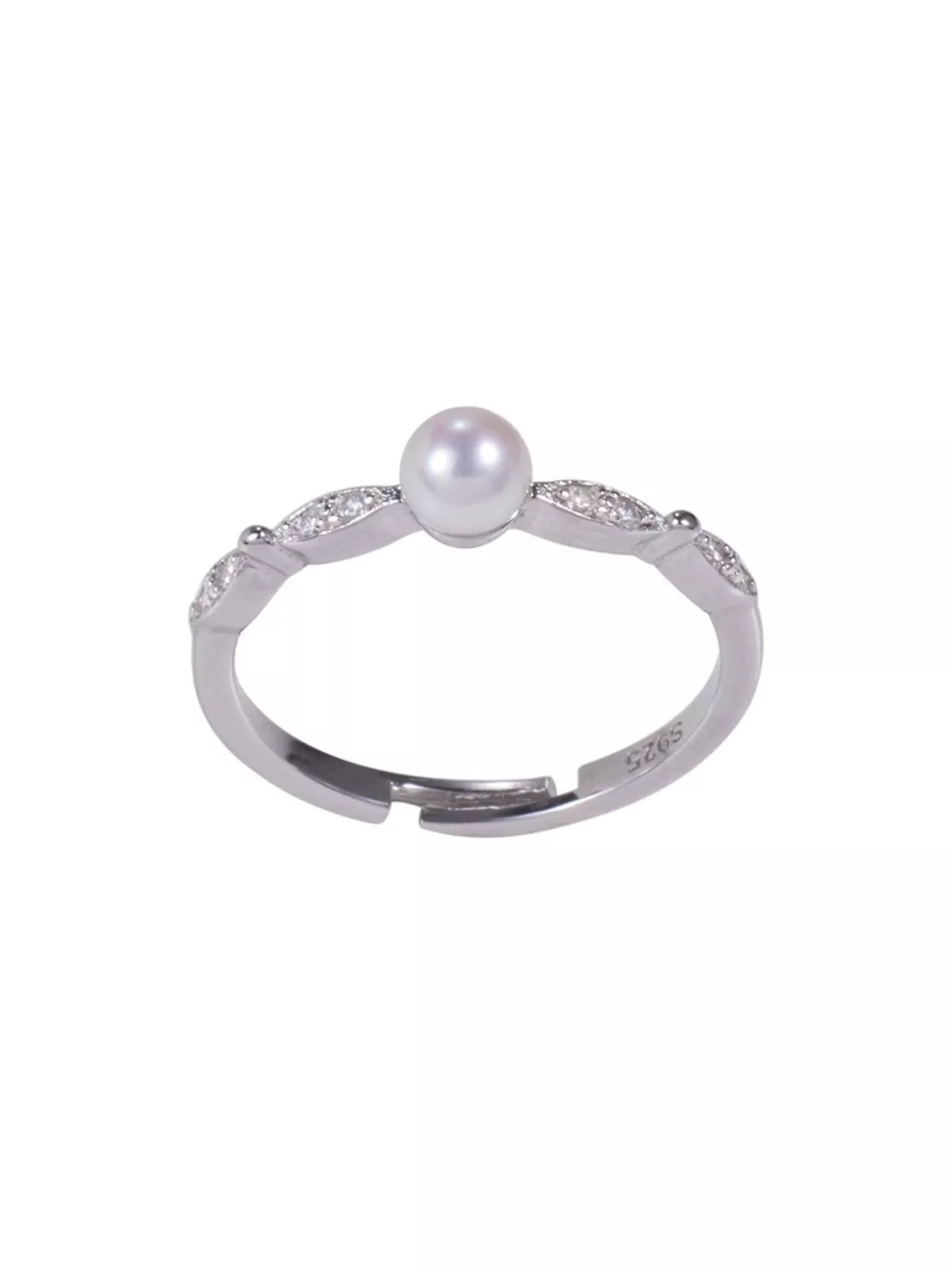 925 Sterling Silver Pearl Ring