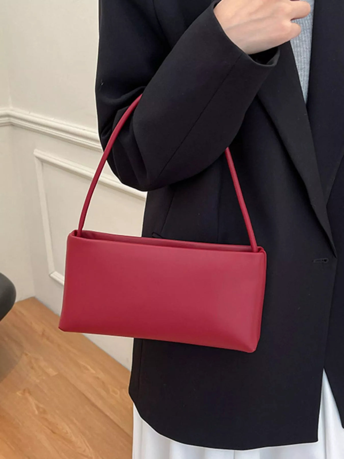 Leather Rectangular Shoulder Bag