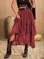 Lace Detail Layered Skirt