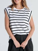 Striped Round Neck Tank