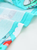 Children's Airplane & Rocket Print Crew Neck Short Sleeve T-Shirt