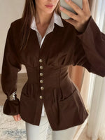 Button Down Long Sleeve Outerwear