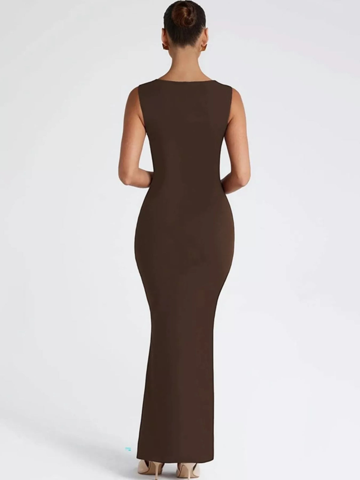 Square Neck Sleeveless Maxi Dress