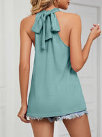 High Neck Tie Back Cami