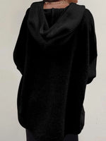 Drawstring Button Front Hoodie