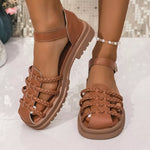 Round Toe Platform Sandals