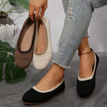 Mesh Round Toe Flat Slip-Ons
