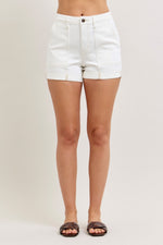 Judy Blue High-Waisted Aurora Weekender Short with Double Rolled Cuff