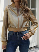 Zip Up Cropped Jacket