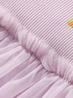 Children's Rainbow Print Tulle Dress