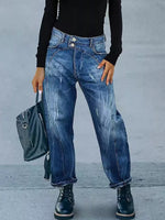 Wide Leg Jeans with Pockets