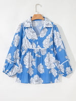 Floral Print Babydoll Blouse