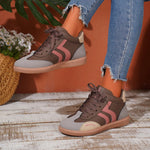 Round Toe Lace Up Sneakers