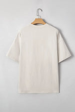 Casual Oversize Bow Drop Shoulder Tunic Casual Tee