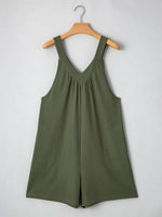 V-Neck Wide Strap Romper